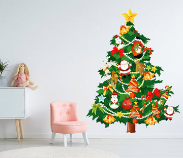 3D Christmas Tree Pentagram 42 Wall Stickers Wallpaper AJ Wallpaper 