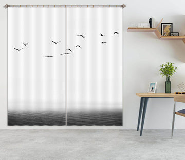 3D The Seaside 061 Boris Draschoff Curtain Curtains Drapes