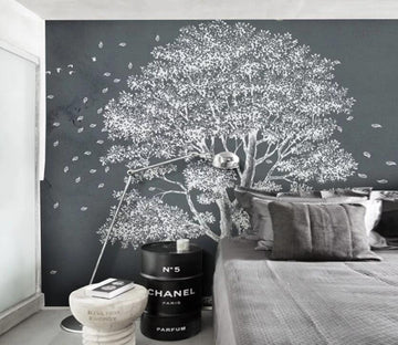 3D Gray Tree WC98 Wall Murals Wallpaper AJ Wallpaper 2 