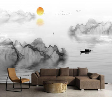 3D Light Ink Ribbon Dip Dyeing 2331 Wall Murals