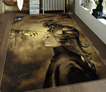 3D Finger Dragon Woman 6037 Ciruelo Rug Non Slip Rug Mat