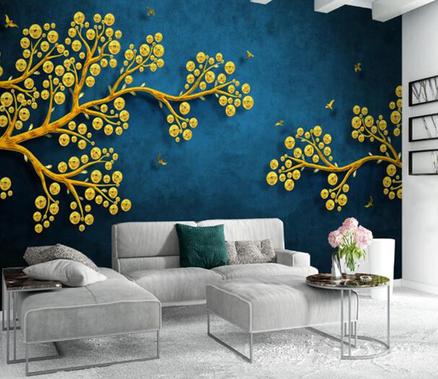 copper money tree picture 3D Copper Money Tree WC1347 Wall Murals
