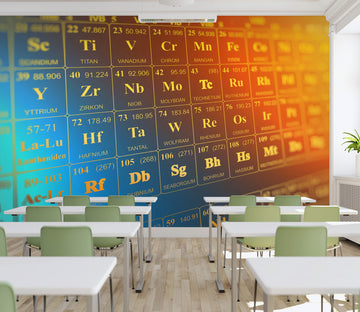 3D Chemical Table 169 Wall Murals