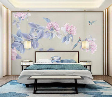 3D Flower Bird WG61 Wall Murals Wallpaper AJ Wallpaper 2 