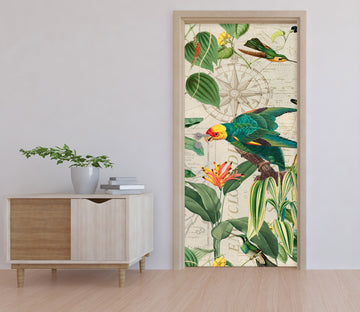 3D Bird Leaf Clump 11924 Andrea Haase Door Mural