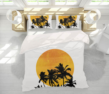 3D Yellow Moon Tree 183 Boris Draschoff Bedding Bed Pillowcases Quilt