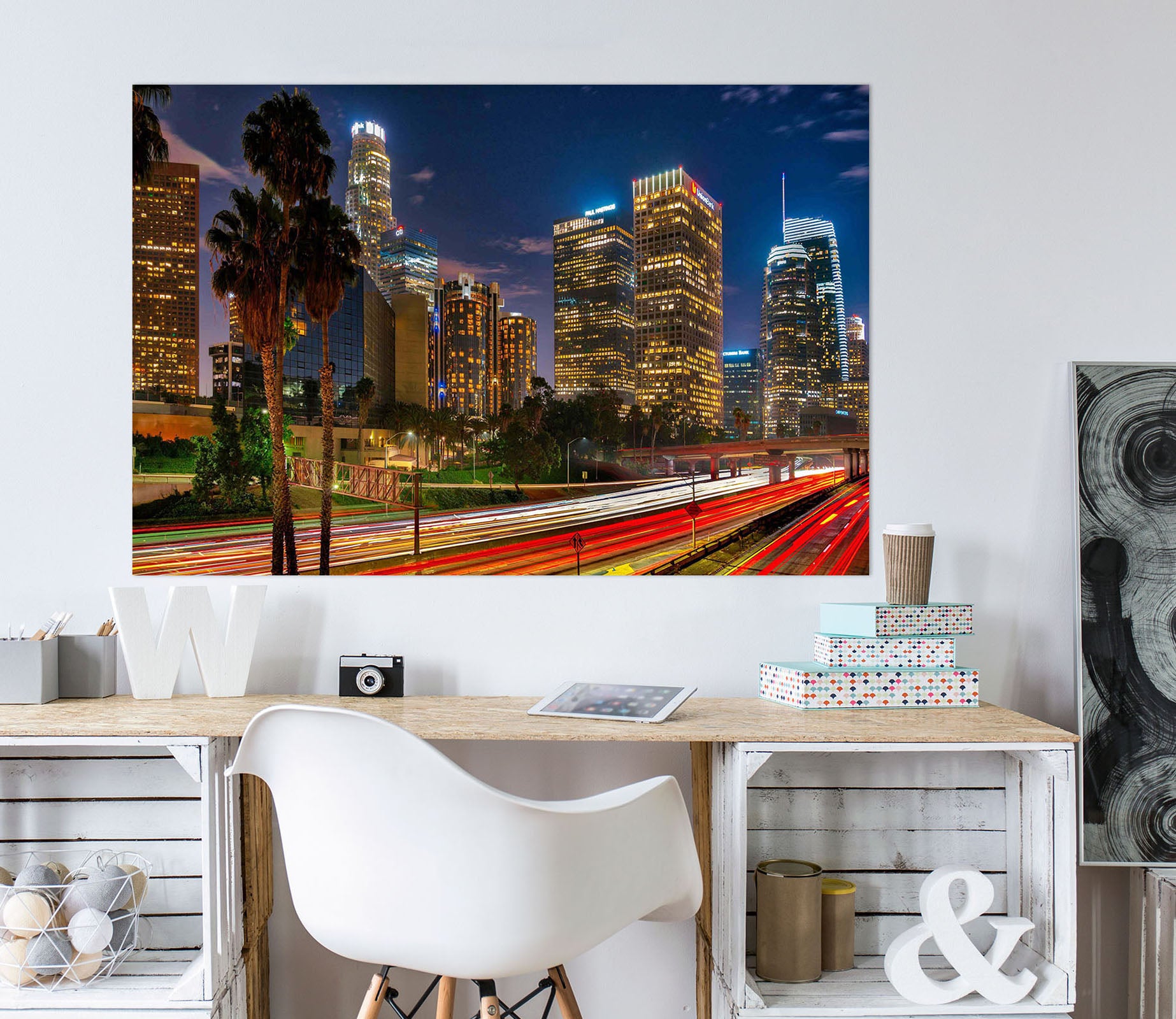 3D Night Street 144 Marco Carmassi Wall Sticker