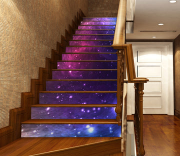 3D Romantic Unknown Galaxy 233 Stair Risers
