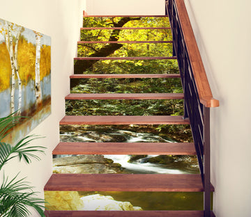 3D Jungle Stream 101107 Kathy Barefield Stair Risers