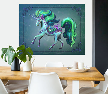 3D Cute Unicorn 115 Rose Catherine Khan Wall Sticker