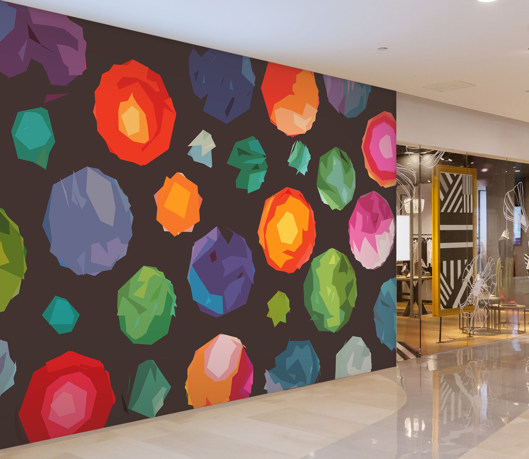 3D Colored Ball 1001 Shandra Smith Wall Mural Wall Murals