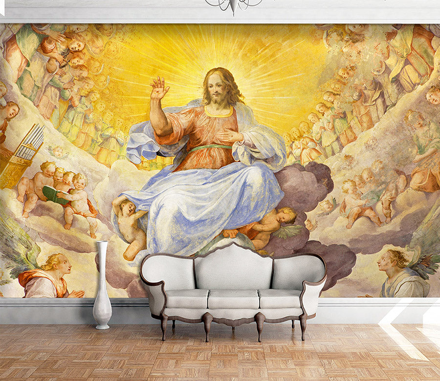 3D Golden Angel 1564 Wall Murals