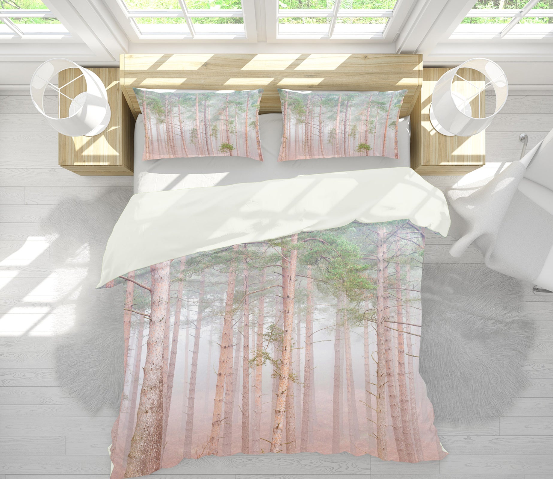 3D Tree Trunk 6995 Assaf Frank Bedding Bed Pillowcases Quilt Cover Duvet Cover