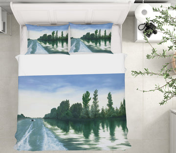 3D River Forest 1779 Marina Zotova Bedding Bed Pillowcases Quilt