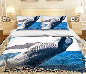 3D Sea Whale 009 Bed Pillowcases Quilt