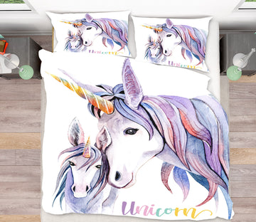 3D Unicorn 67020 Bed Pillowcases Quilt