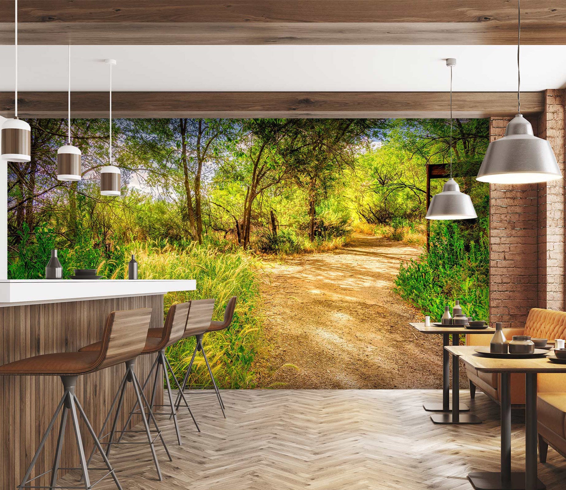 3D Grass Path 5253 Beth Sheridan Wall Mural Wall Murals