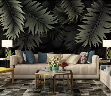 3D Green Leaf WC02 Wall Murals Wallpaper AJ Wallpaper 2 