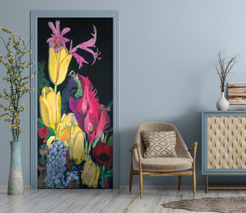 3D Tulip Flowers Color 9420 Allan P. Friedlander Door Mural