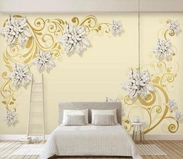 3D Diamond Flower 105 Wall Murals Wallpaper AJ Wallpaper 2 