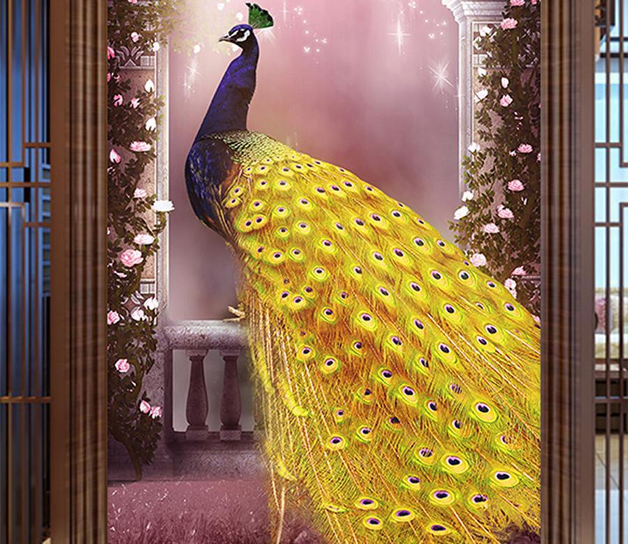 3D Peacock 409 Wall Murals Wallpaper AJ Wallpaper 2 