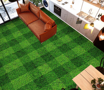 3D Staggered Green Lawn 1448 Floor Mural  Wallpaper Murals Self-Adhesive Removable Print Epoxy