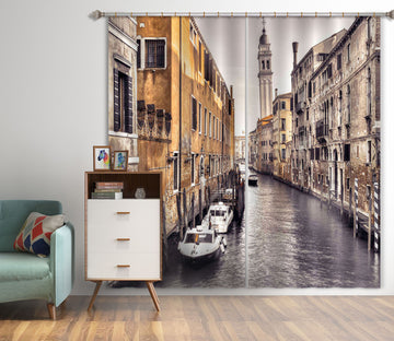 3D River Boat 005 Assaf Frank Curtain Curtains Drapes