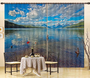 3D Reflection In Water 064 Kathy Barefield Curtain Curtains Drapes