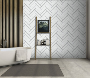 3D White Rectangle 039 Marble Tile Texture Wallpaper AJ Wallpaper 2 