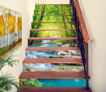 3D Cool Summer Scenery 348 Stair Risers
