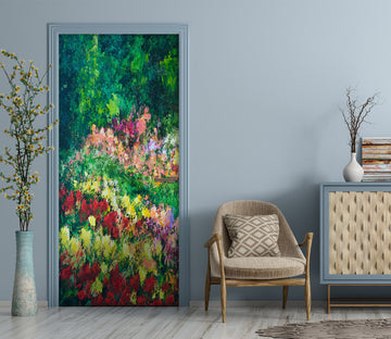 3D Flower Bush Garden 93110 Allan P. Friedlander Door Mural