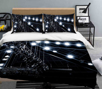 3D Steel Frame Lighting 2016 Noirblanc777 Bedding Bed Pillowcases Quilt