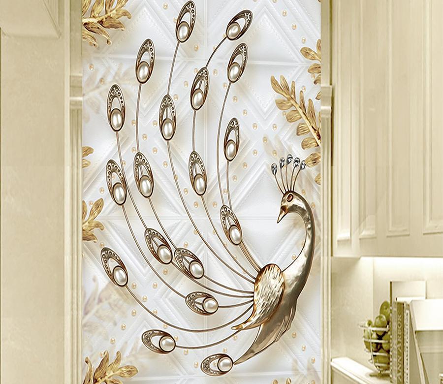 3D White Peacock 102 Wall Murals Wallpaper AJ Wallpaper 2 