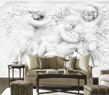 3D Carving Children 1546 Wall Murals