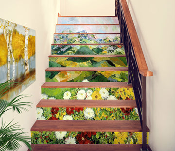 3D Flowers Hillside 89181 Allan P. Friedlander Stair Risers