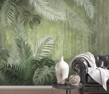 3D Green Leaf WG62 Wall Murals Wallpaper AJ Wallpaper 2 