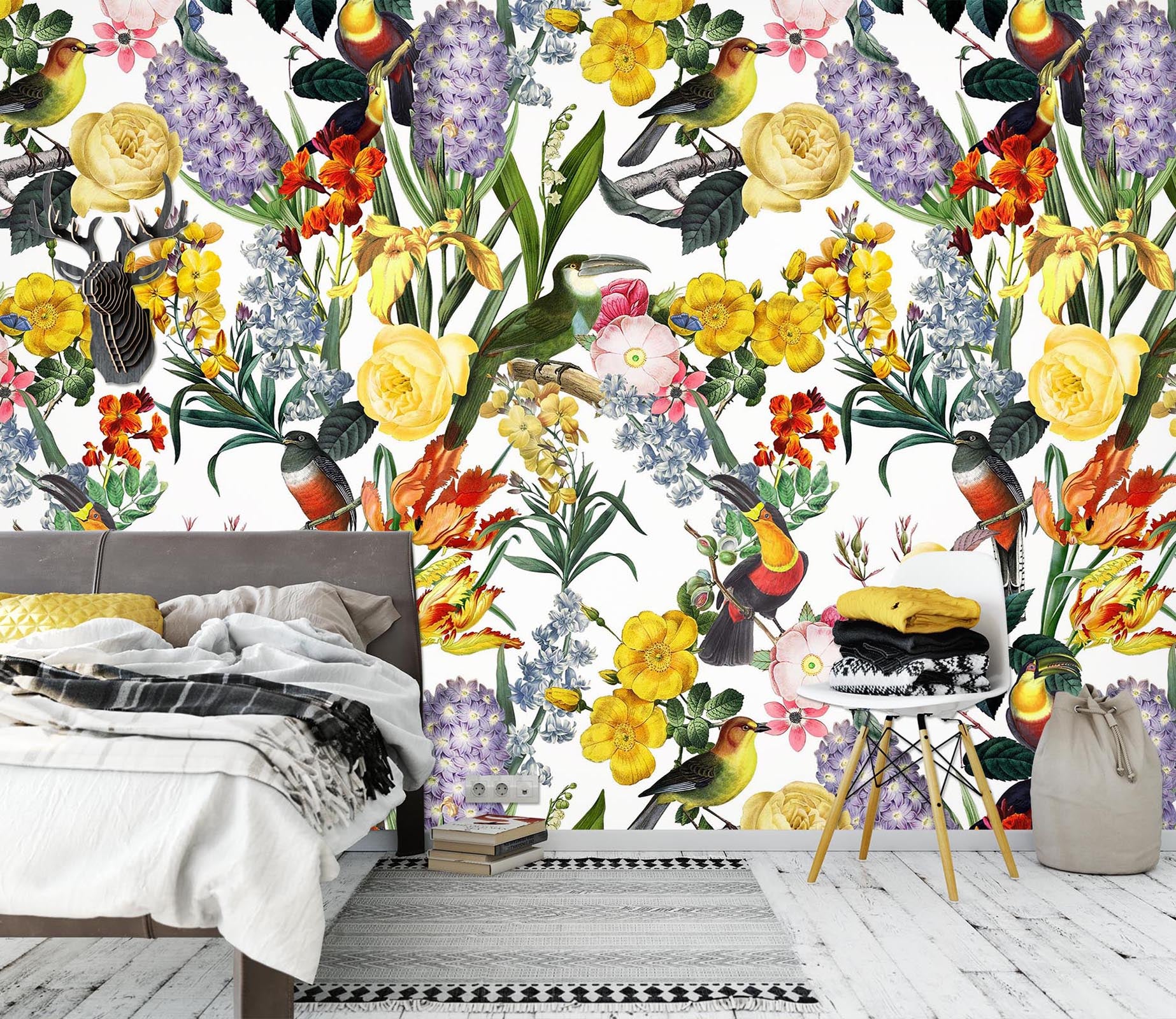 3D Summer Flowers 138 Uta Naumann Wall Mural Wall Murals