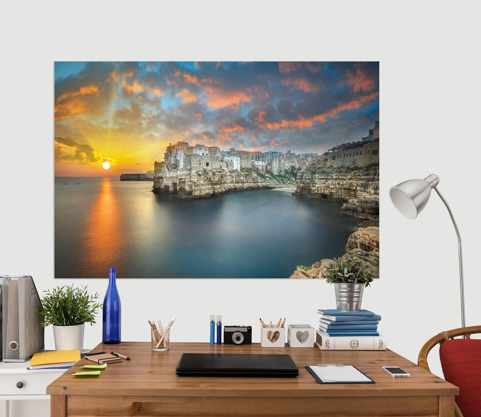 3D Sunset City 119 Marco Carmassi Wall Sticker