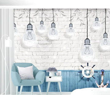 3D White Light Bulb WC99 Wall Murals Wallpaper AJ Wallpaper 2 