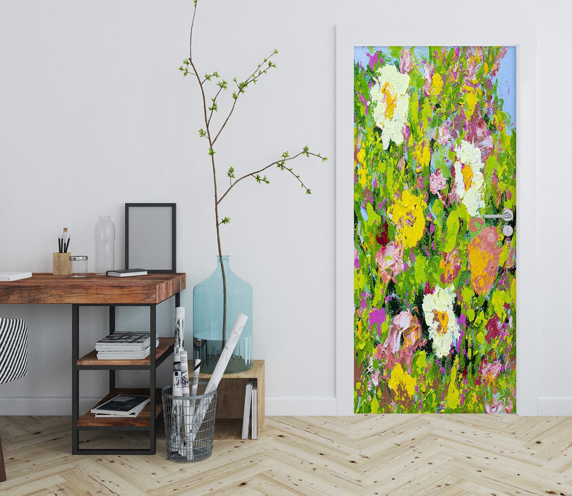 3D Flower Garden 93170 Allan P. Friedlander Door Mural