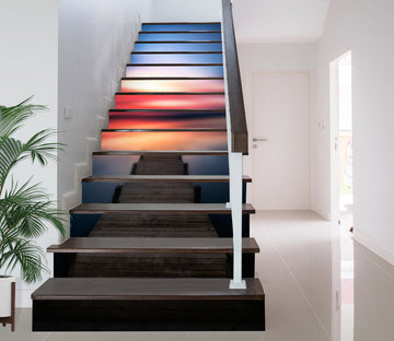 3D Colored Sky 206 Stair Risers