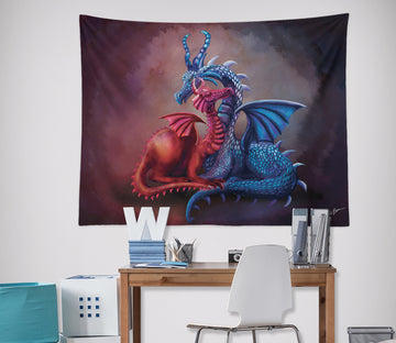 3D Dragon Wings 947 Rose Catherine Khan Tapestry Hanging Cloth Hang
