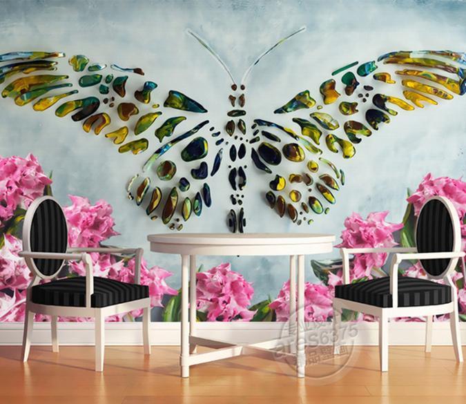 3D Buterful 204 Wall Murals Wallpaper AJ Wallpaper 2 