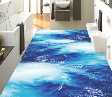 3D Blue Sea Water WG061 Floor Mural Wallpaper AJ Wallpaper 2 
