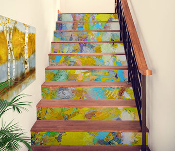 3D Yellow Color Pattern 89133 Allan P. Friedlander Stair Risers