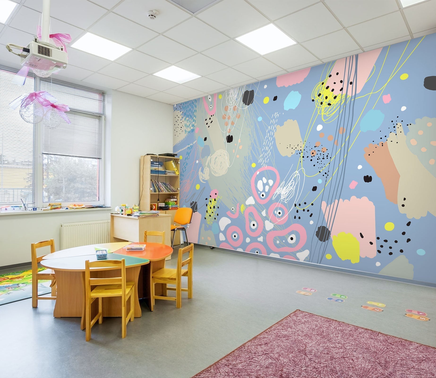 3D Color Graffiti 041 Wall Murals Wallpaper AJ Wallpaper 2 