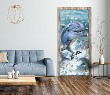 3D Dolphin 112124 Jerry LoFaro Door Mural