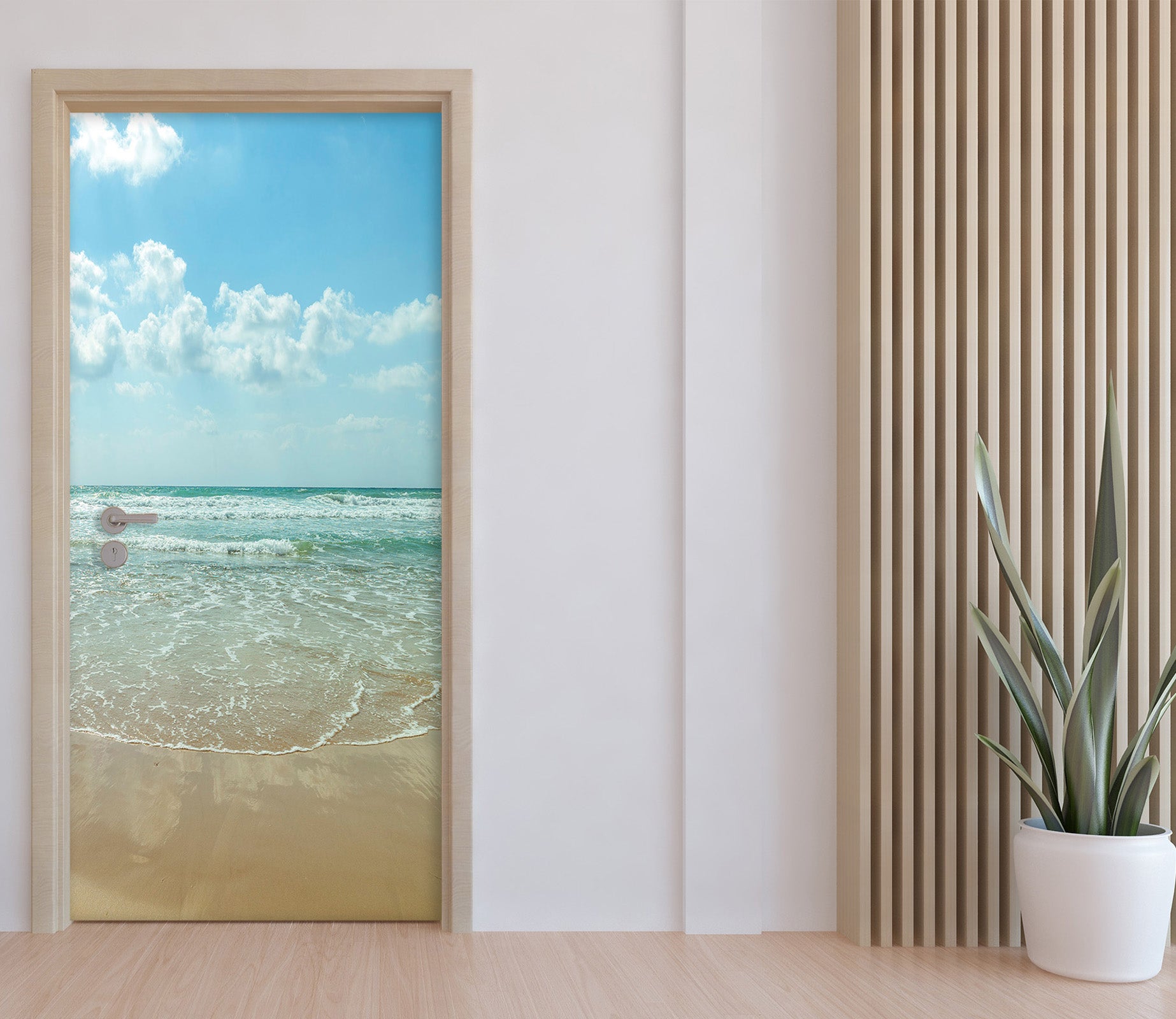 3D Sky Beach 106114 Assaf Frank Door Mural