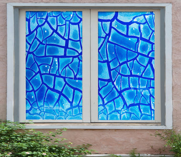3D Irregular Crack 299 Window Film Print Sticker Cling Stained Glass UV Block
