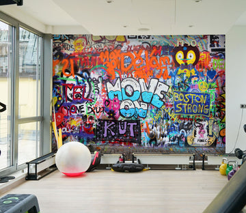 3D Vibrant Colors 256 Wall Murals